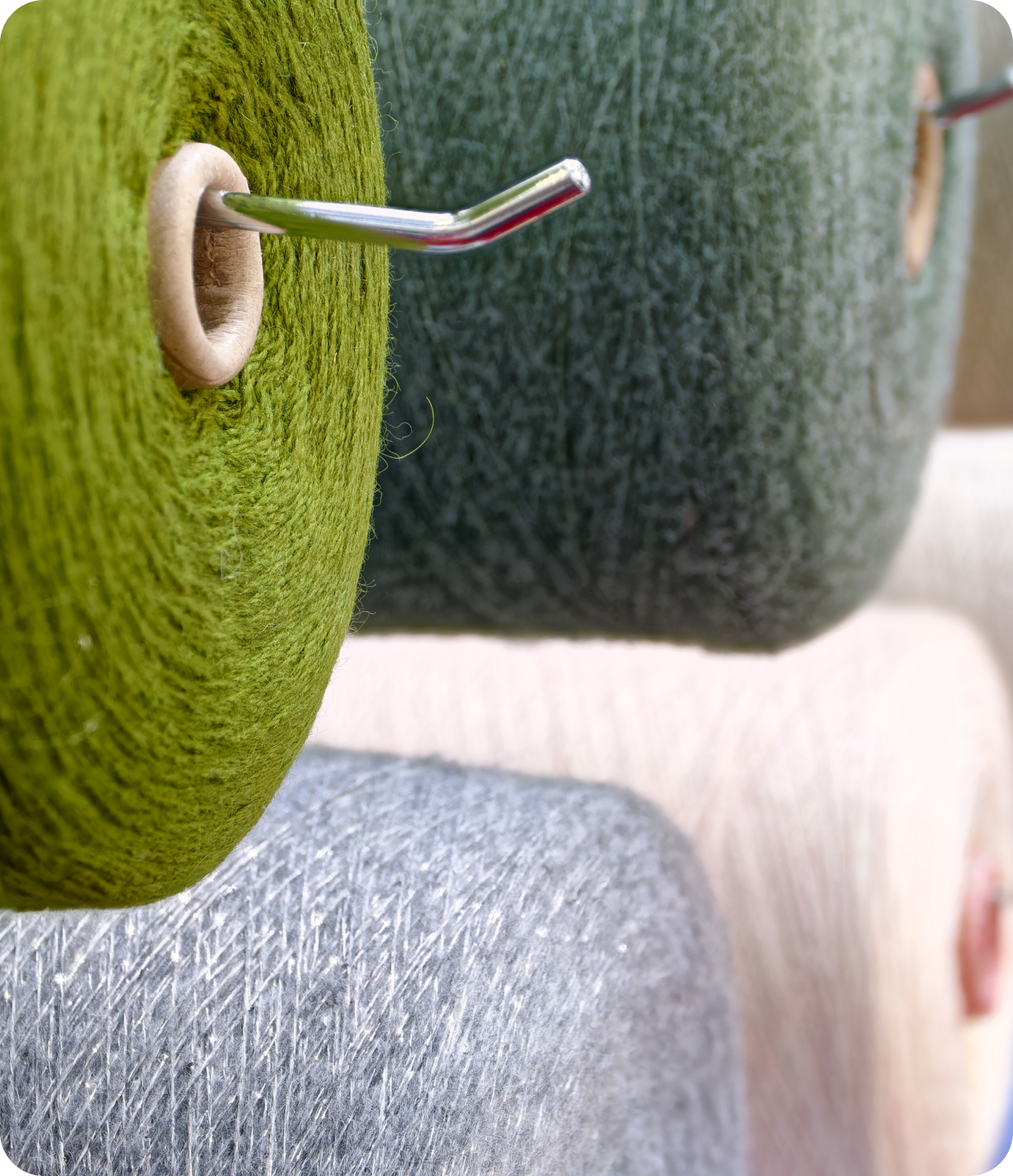 Structured 3-end fleece made with recycled yarn