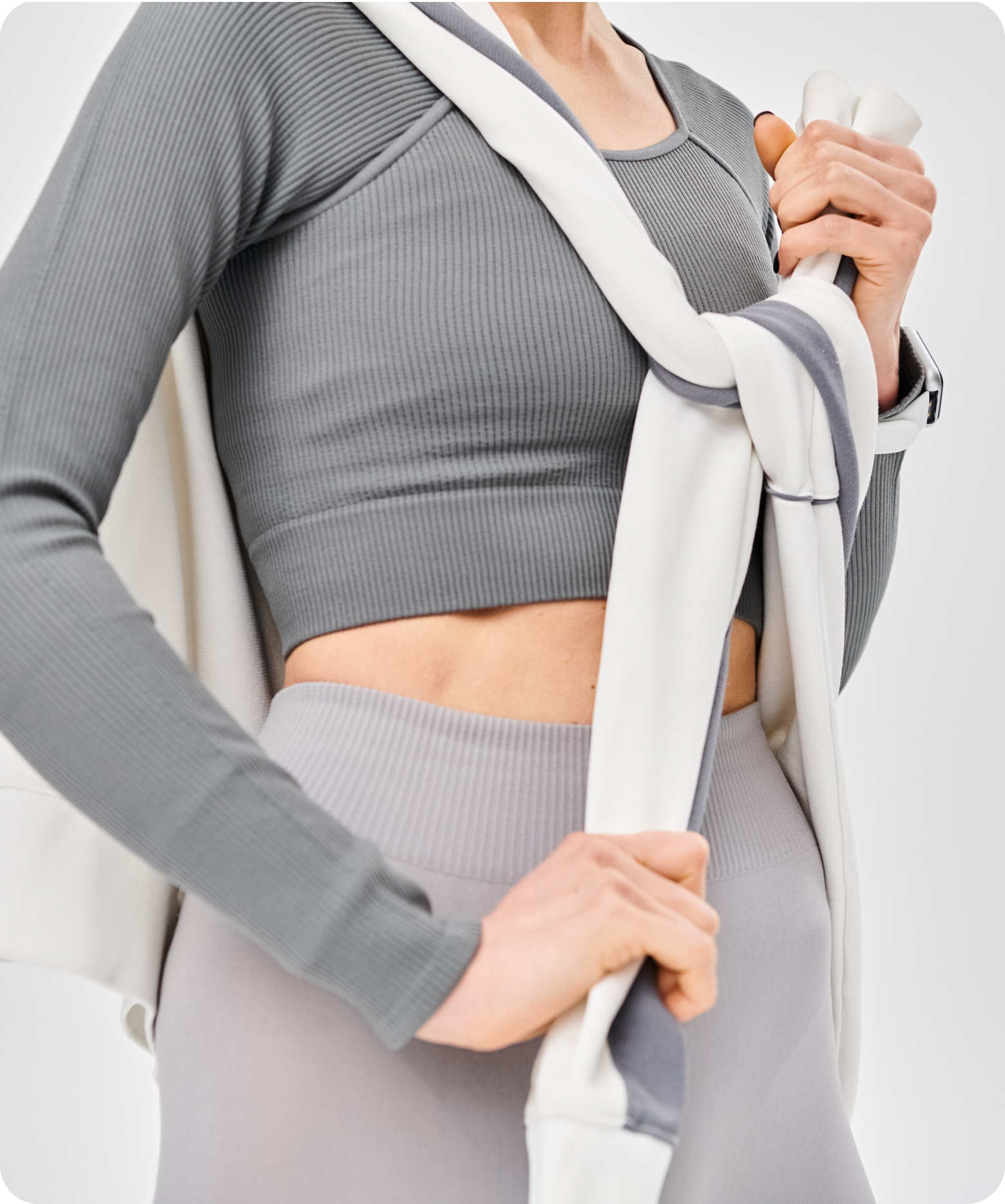 Warm-up and casual sports apparel made from fleece
