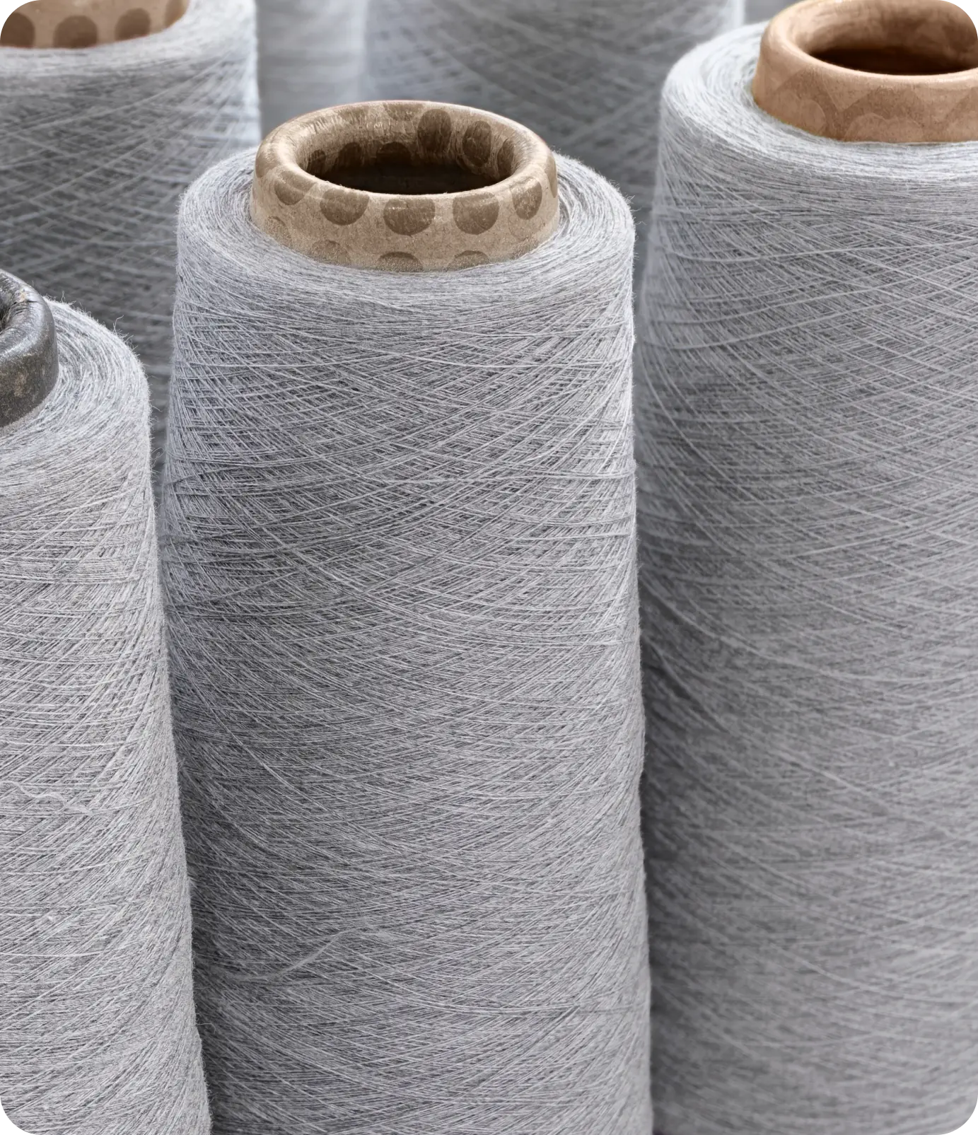 3-end fleece fabric made with recycled yarn